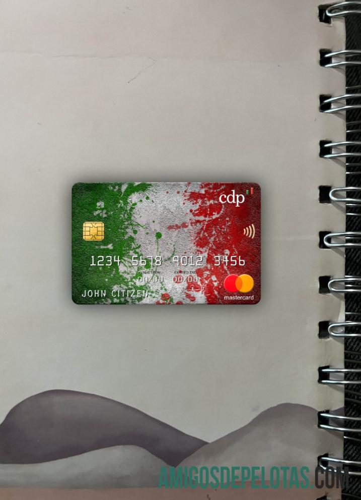 Itália Cassa Depositi E Prestiti Bank Mastercard Photolook Front exemplo